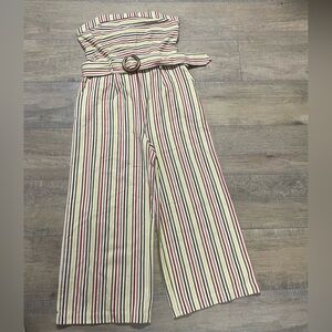 Moon River x Anthropologie Multicolor Striped Wide Leg Jumpsuit